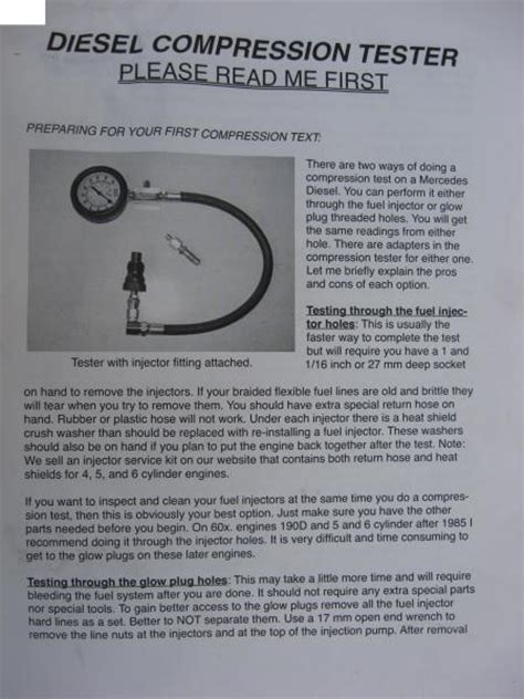 compression testing 1982 mercedes 300d|300D Compression test .